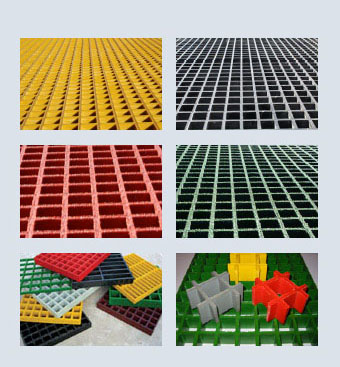 SAFGRATE Molded Fiberglass Grating Samples